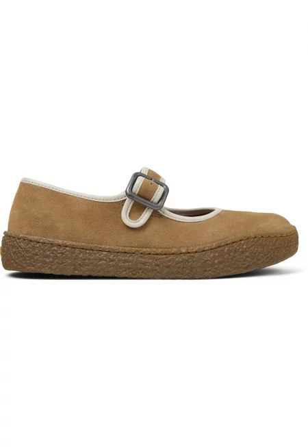 Пантофки Peu Terreno Mary Jane от набук - Камел