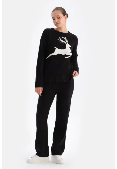 Плетен панталон с еластична талия