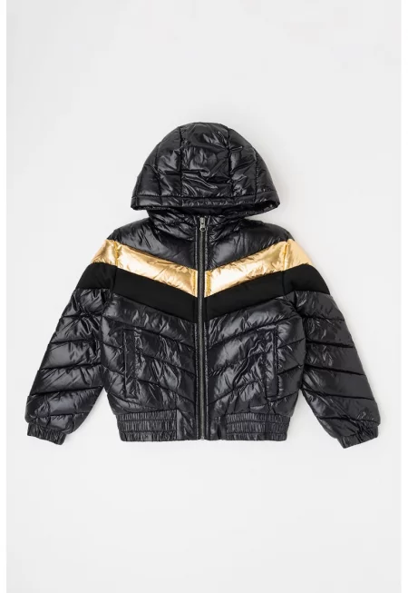 Подплатено зимно яке с качулка