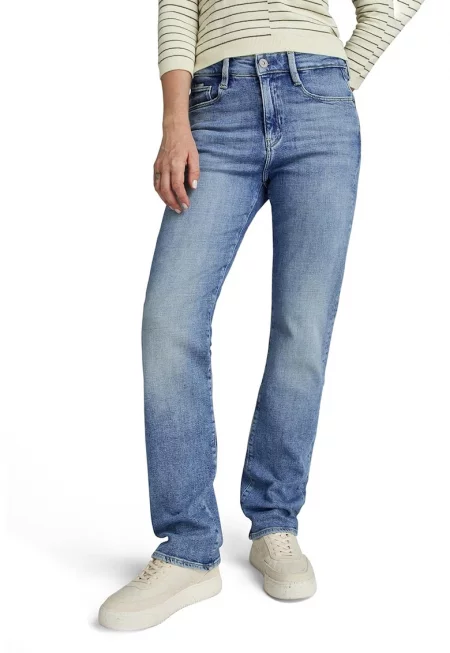 Прави дънки Strace със средновисока талия - Син