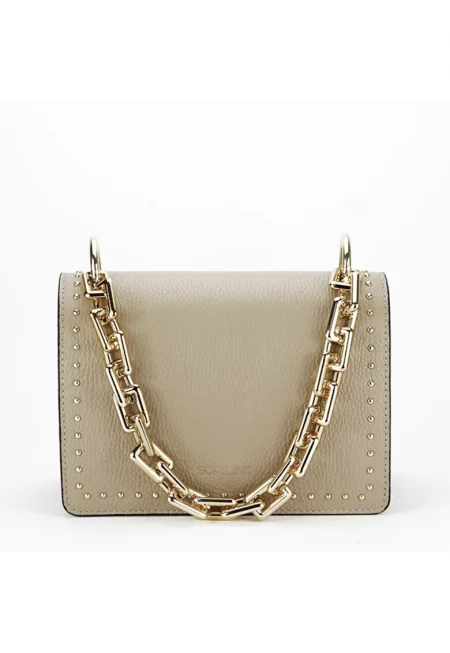 Премиум чанта от естествена кожа 8945 123 Бежово 14030 - Бежов