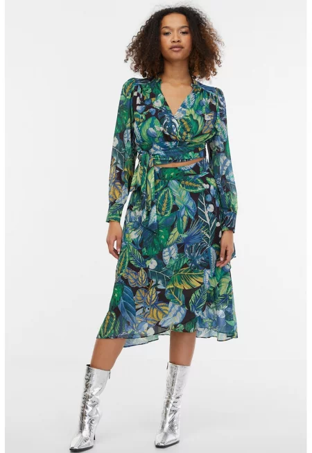 Разкроена пола с принт