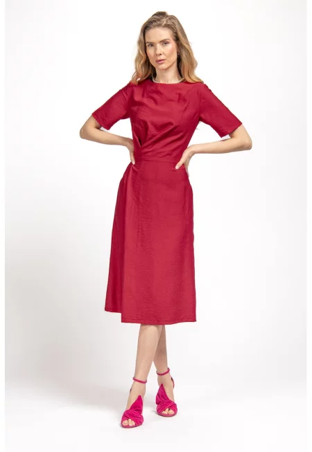 Разкроена рокля - Червен