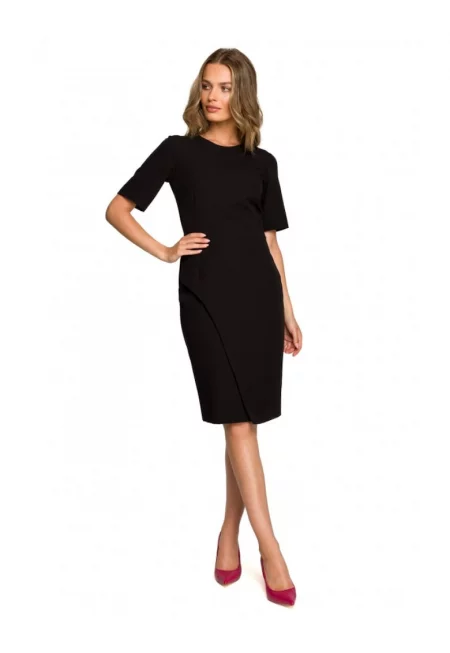 Рокля с припокриваща се долна част