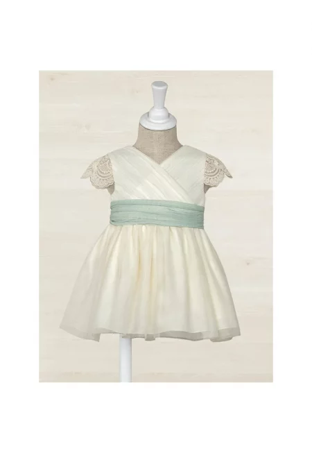 Рокля за момичета -  302199204 - полиестер - Екрю