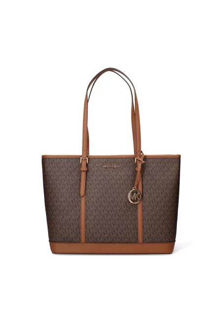 Шопинг чанта Celestia Nova с монограм - Кафяв