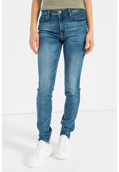 Скини дънки 1981 с ефект деграде - Син