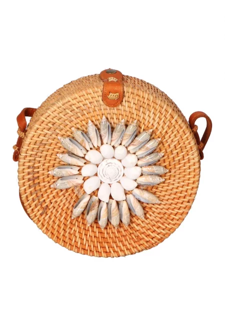 Сламена чанта през рамо