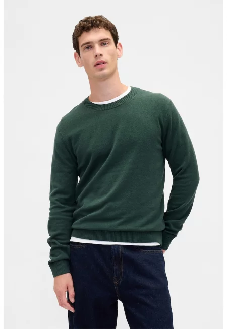 Слим суитшърт CashSoft с овално деколте