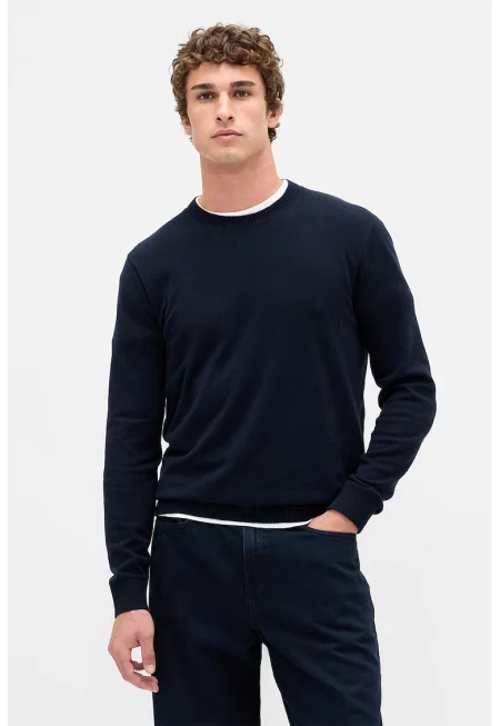 Слим суитшърт CashSoft с овално деколте