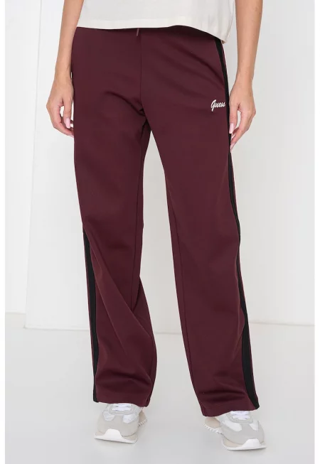 Спортен панталон с контрасти - Тъмновиолетов