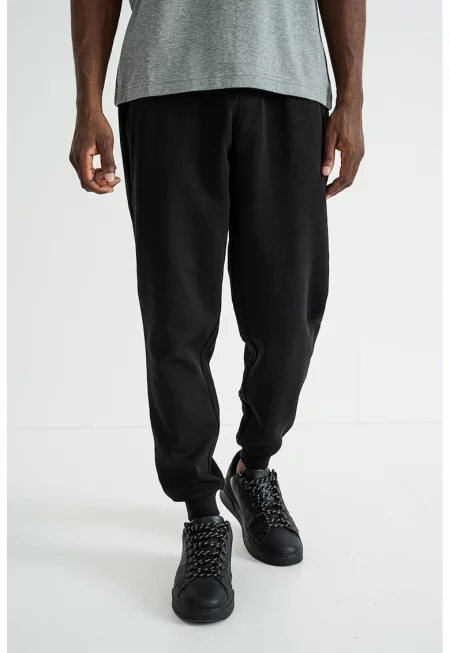 Спортен панталон с памук - Черен