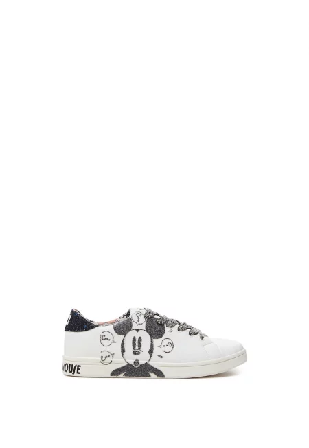 Спортни обувки от екологична кожа Mickey Glitter -