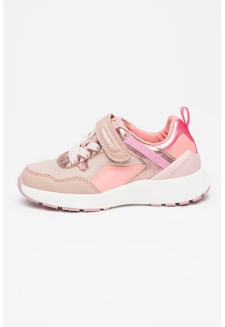 Спортни обувки под глезена Garvalin с велкро - Фуксия/Бледо розово/Прашно розово