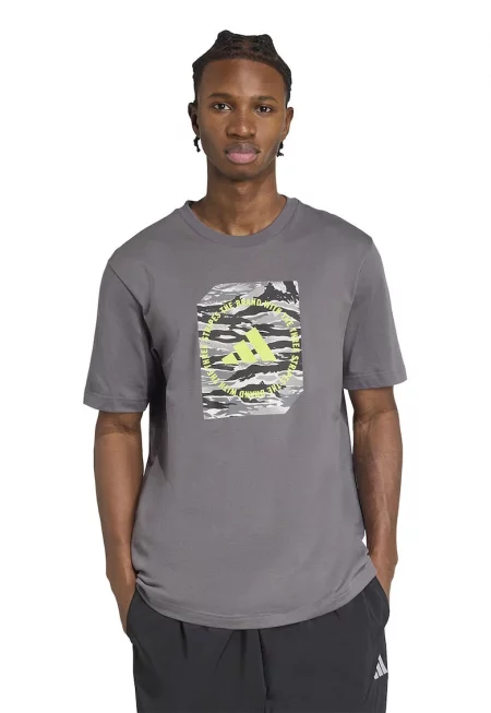 Тениска с лого и овално деколте