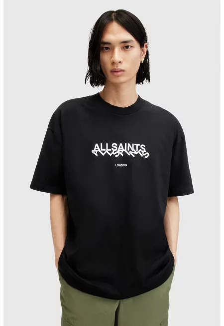 Уголемена тениска Slanted с лого