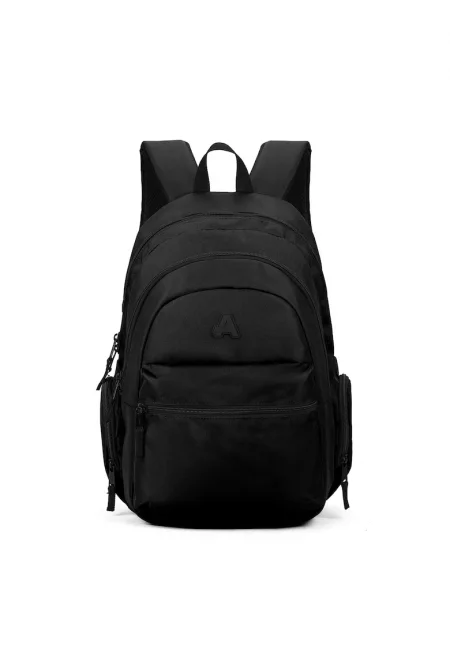 Унисекс раница с лого - Черен