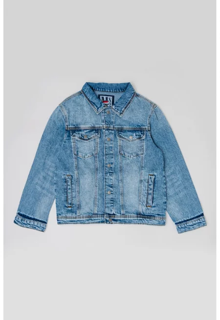 Яке от деним с джобове с капаче