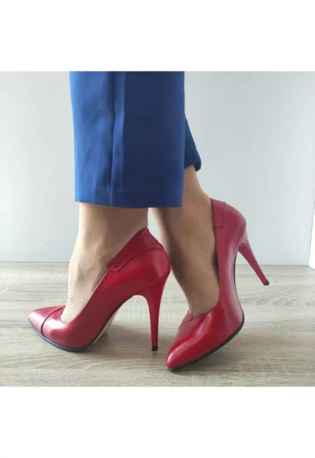 50175 Red Елегантни дамски обувки - Червени