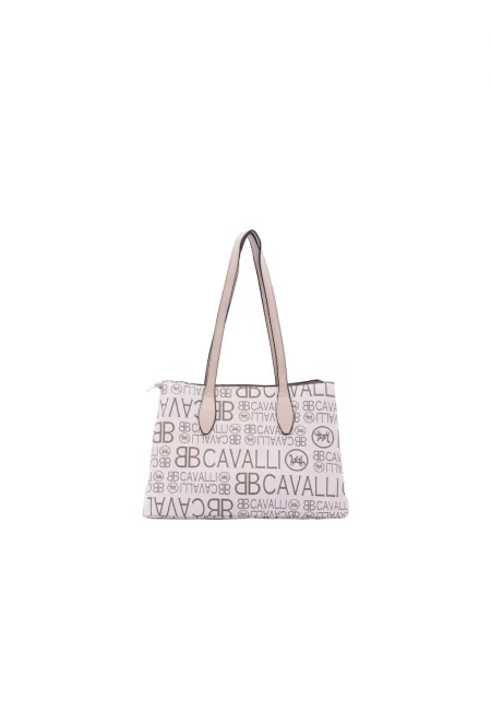 B Cavalli - Чанта за рамо с лого - Бежов