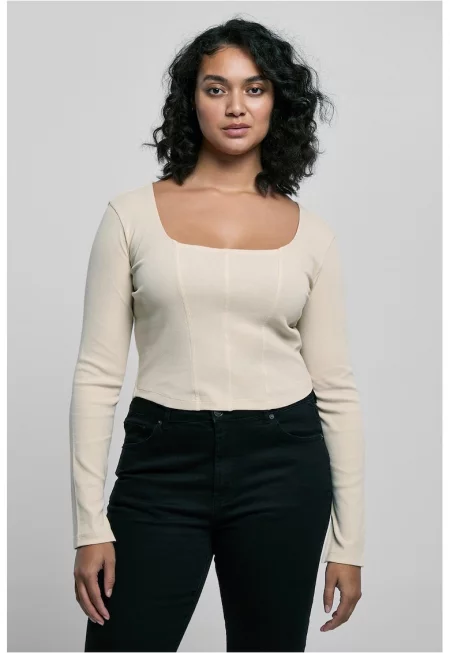 Блуза с квадратно деколте