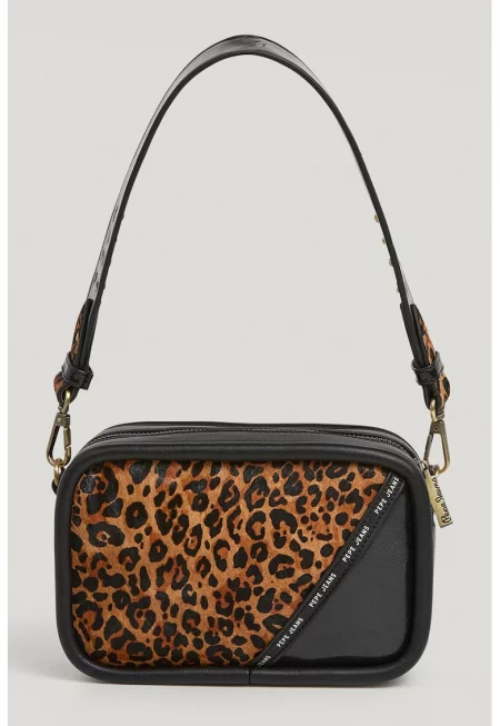 Чанта през рамо от еко кожа и кожа с лого