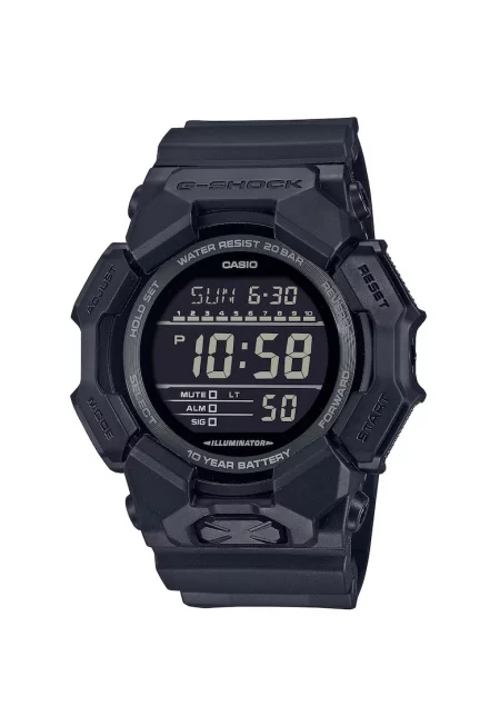 Часовник G-SHOCK GD-010-1A1ER - черен - 51мм - водоустойчив на 200м - каишка от каучук