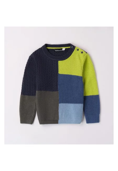 Colour block пуловер за момче -  0.7115 - Multicolor