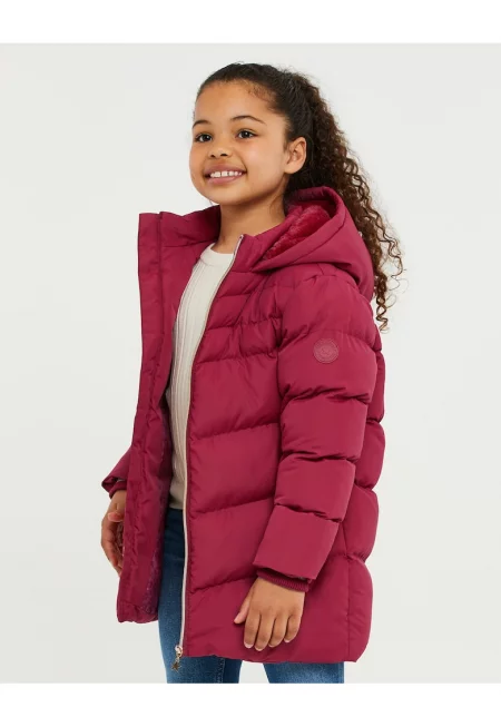 Дълго зимно яке с вата и качулка