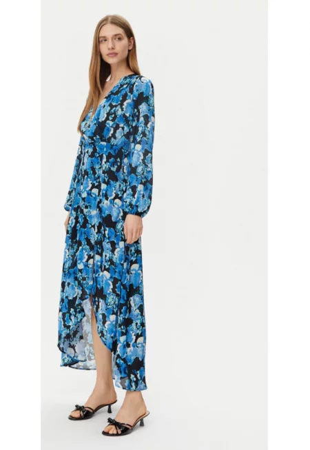 Дамска рокля -  305253392 - Полиестер - Син