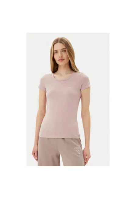 Дамска тениска  Emporio Armani - 8NTT65 TJDQZ - Памук/Модал - Розов