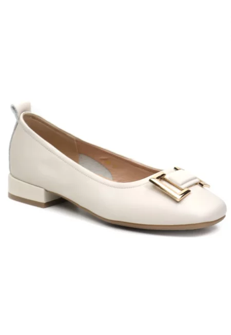 Дамски балетни обувки 6681 крем - - Бежов