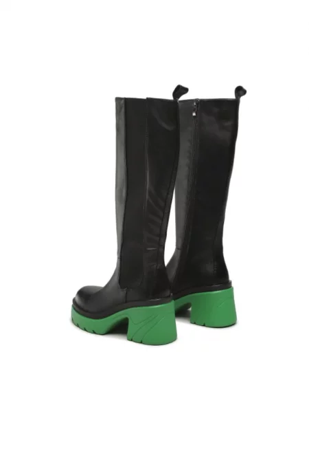 Дамски боти -  5904248654108 - Черни - Еко кожа