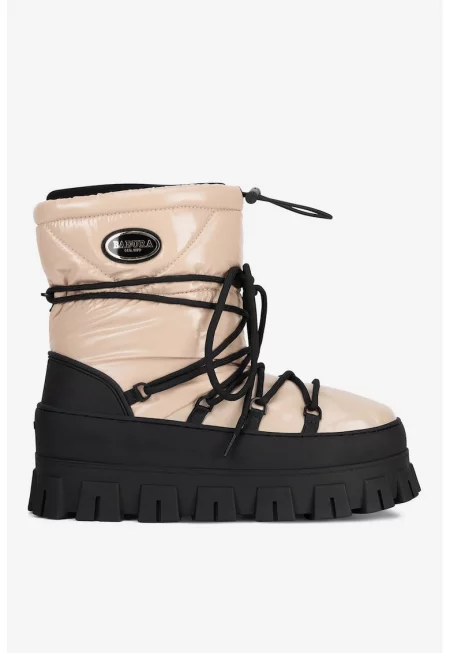 Дамски ботуши  5905588984788 - Текстил - Бежов - Бежов