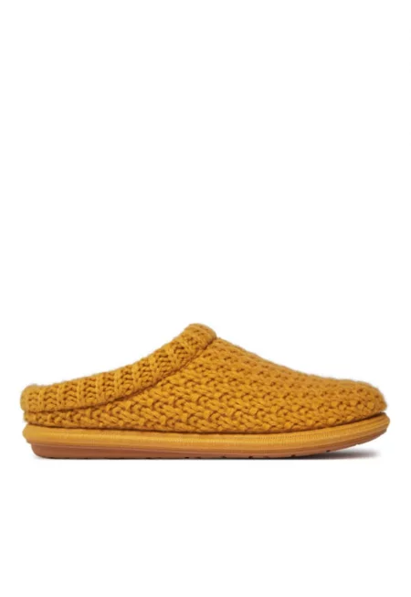 Дамски чехли -  303197612 - Жълти - Текстил - Жълт