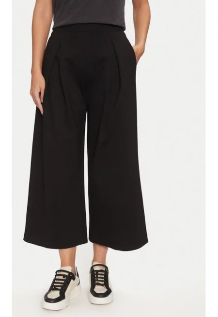 Дамски панталон -  304530913 - Вискоза/Полиамид - Черен - Черен