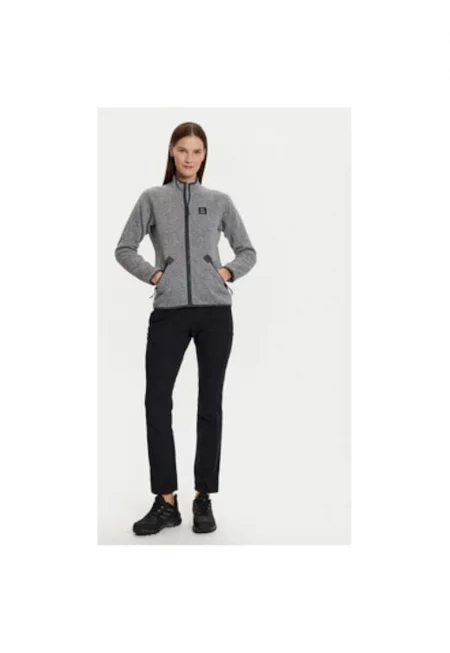 Дамски полар -  304445446 - Рециклиран полиестер - Сив - Сив