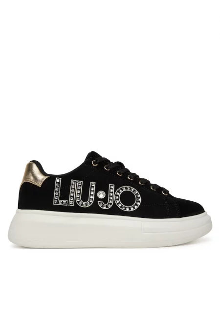 Дамски спортни обувки  S1189 - черни - естествена кожа -