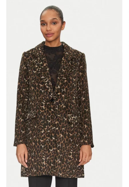 Дамско палто -  305252982 - Полиестер - Кафяв - Кафяв