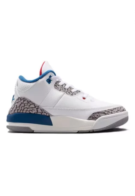 Детски спортни обувки -  Jordan 3 Retro Bp - Екологична кожа - Бял - Бял