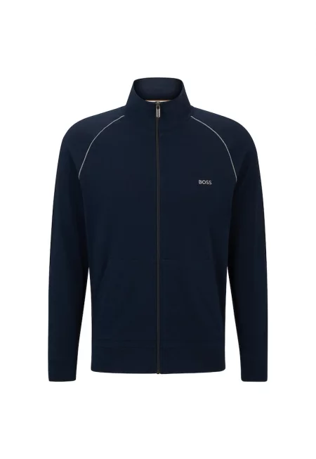 Домашен суитшърт с цип - Син