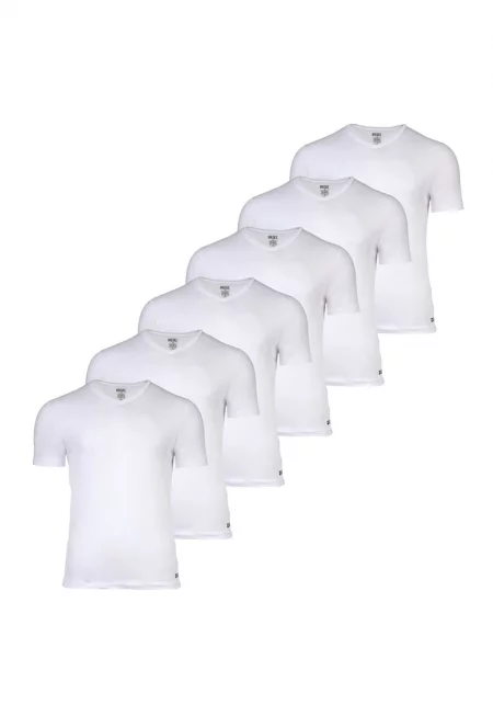 Домашна слим тениска - 6 броя - Бял