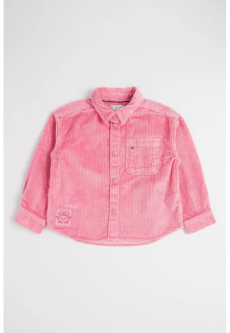 Джинсова риза с джоб - Светлорозов