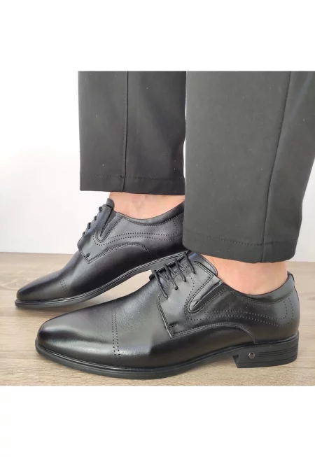 Елегантни Мъжки Обувки  7065-844 Черни - Черни
