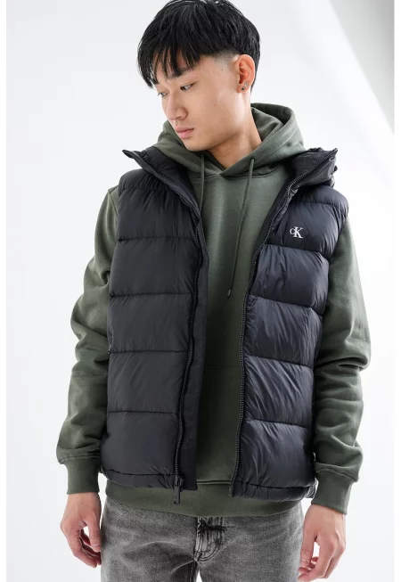 Елек с пухена вата и качулка