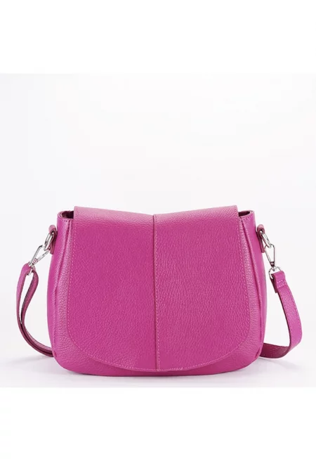 Ежедневна чанта от естествена кожа B-8960 123 - Фуксия