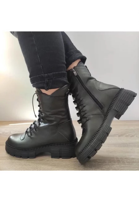 Ежедневни дамски ботуши  5779 Green Khaki - Каки - Зелен
