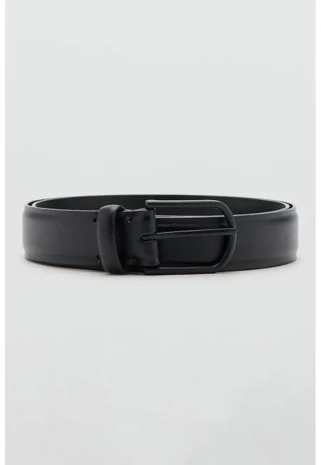 Кожен колан - Черен