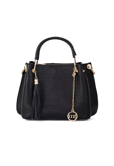 Кожена ръчна чанта с отделящ се пискюл