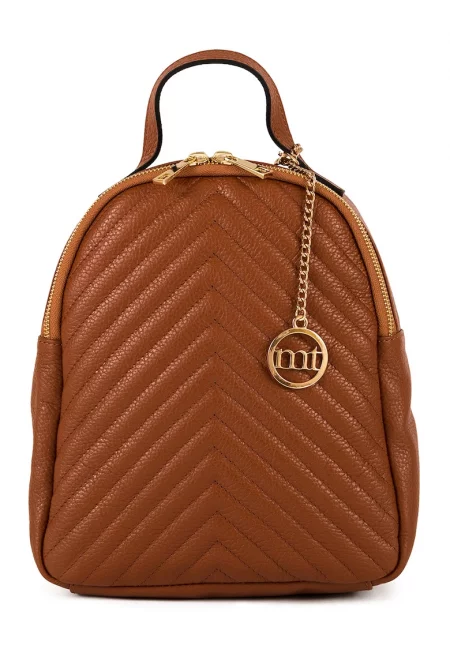 Кожена раница Soncino - Канелено кафяво